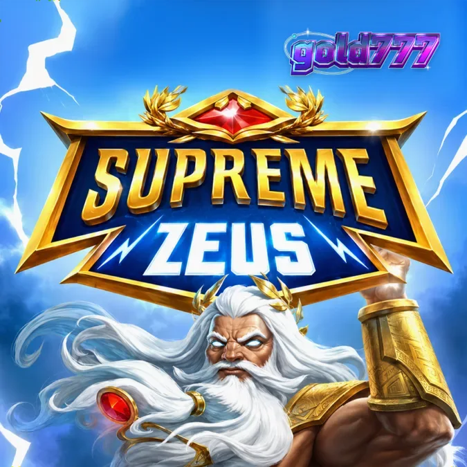 Interface do jogo de slot Supreme Zeus com elementos da mitologia grega