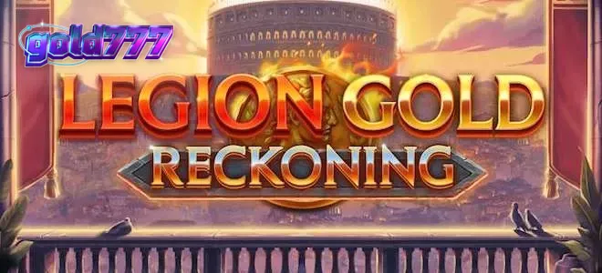Legion Gold Reckoning slot interface com temática de batalha
